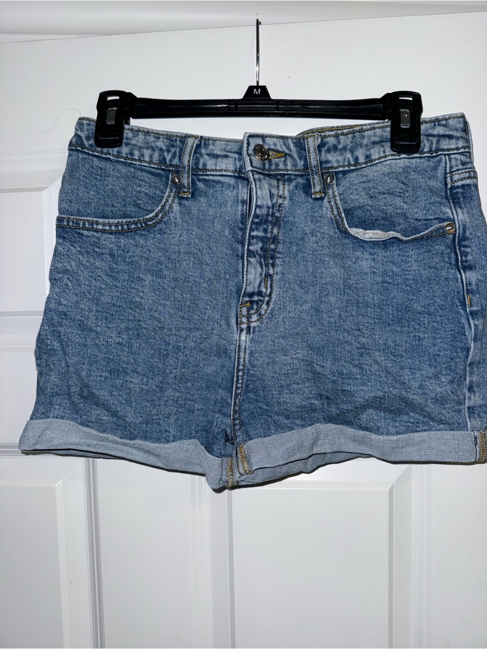 wild fable Light Blue Rolled Hem Denim Shorts